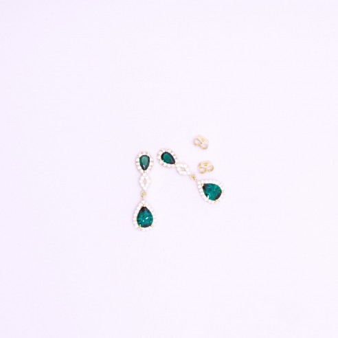 PENDIENTES ESMERALDA