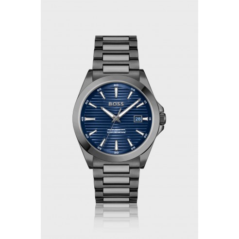 Reloj chapado en gris con esfera...