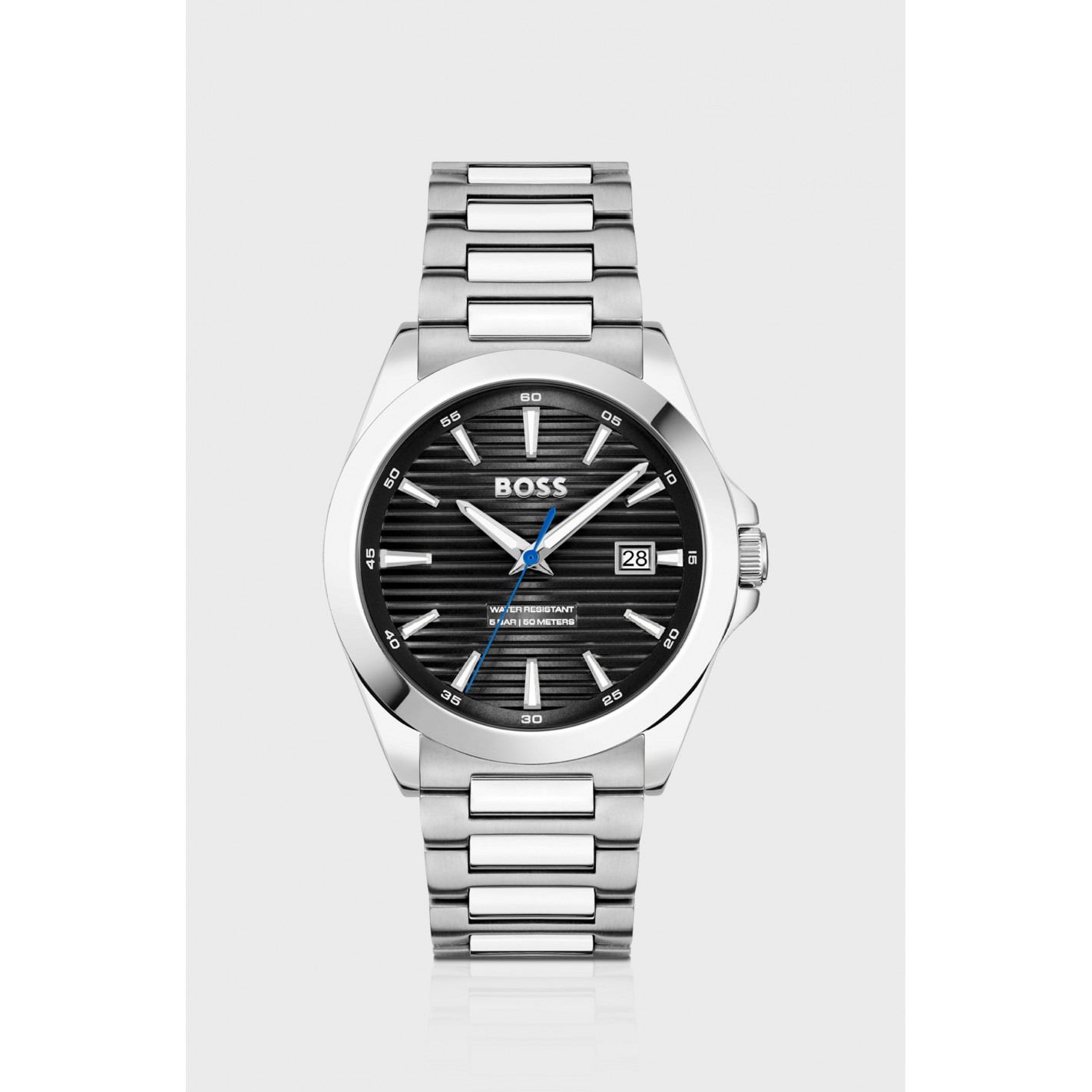 Reloj plateado con esfera...