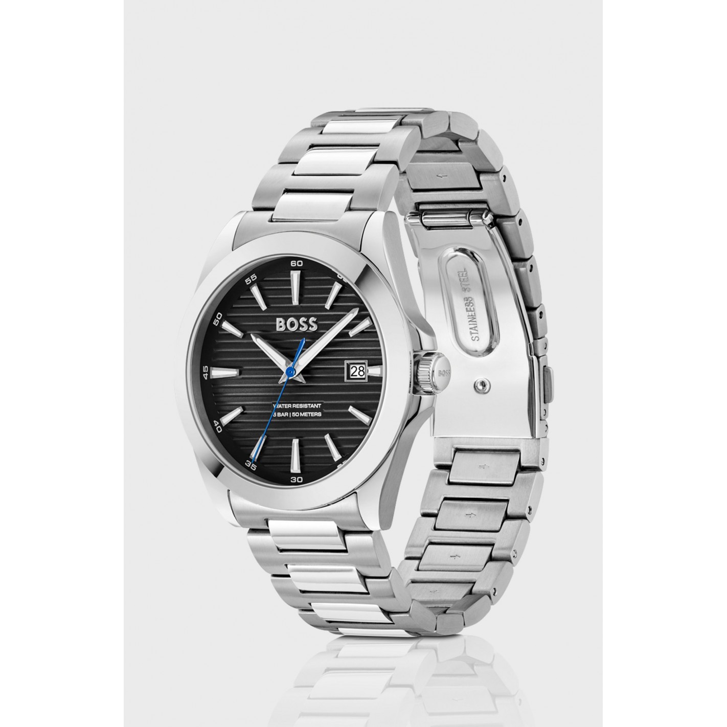 Reloj plateado con esfera... 2