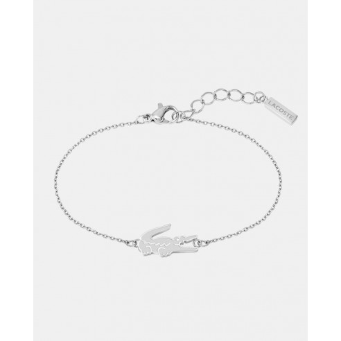 Lacoste Pulsera Crocodile de acero