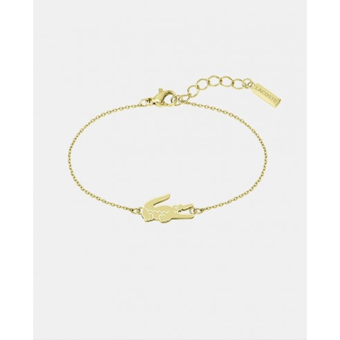 Lacoste Pulsera Crocodile de acero...