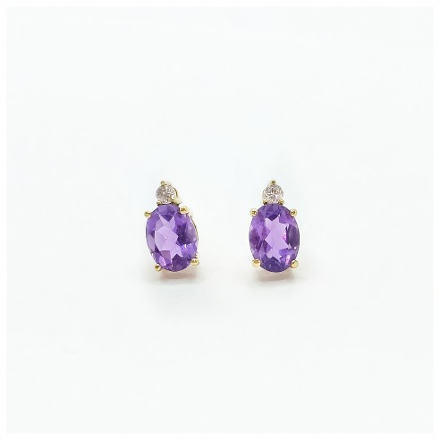 Pendientes Amatista.