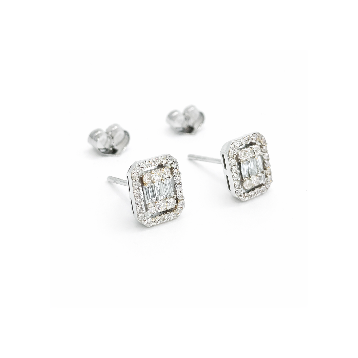 Pendientes Oro blanco