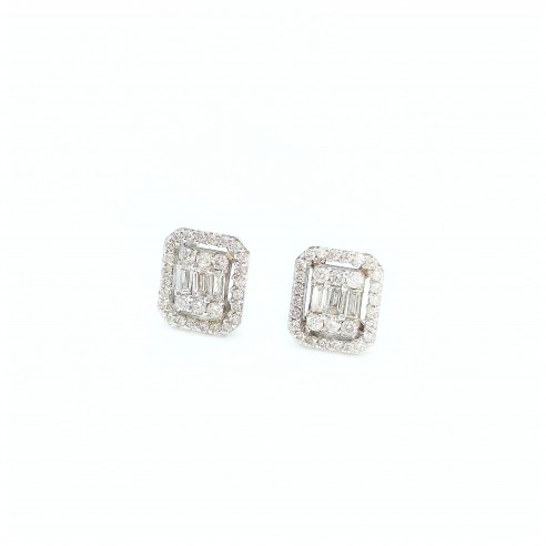 Pendientes Oro blanco