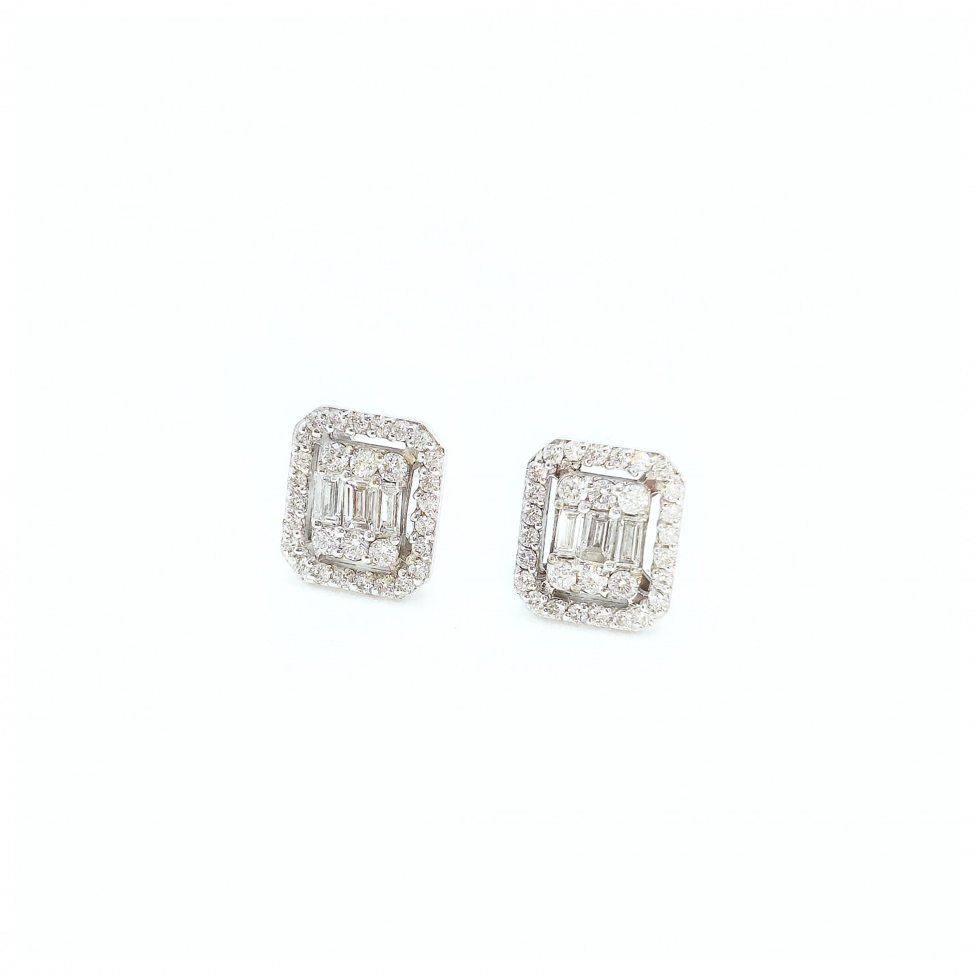 Pendientes Oro blanco 2