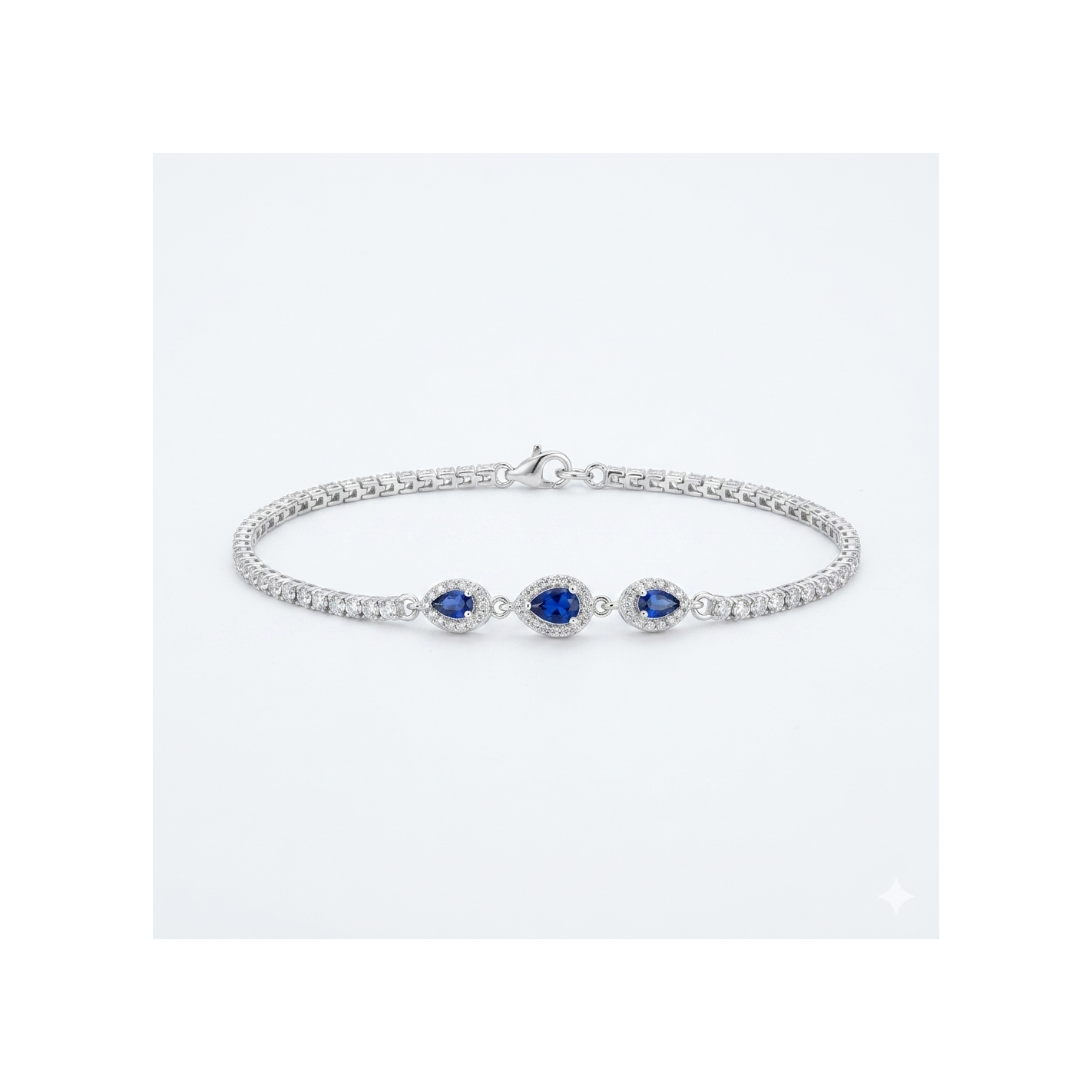 Pulsera de plata circonitas...