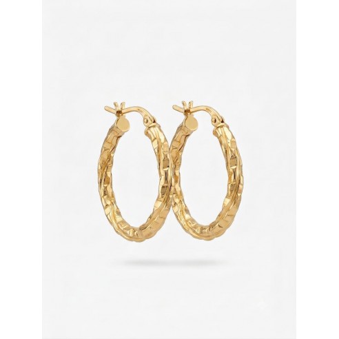 Pendientes aro textura