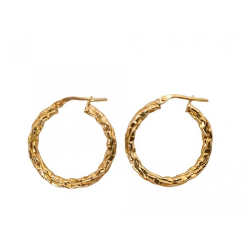 Pendientes aro textura