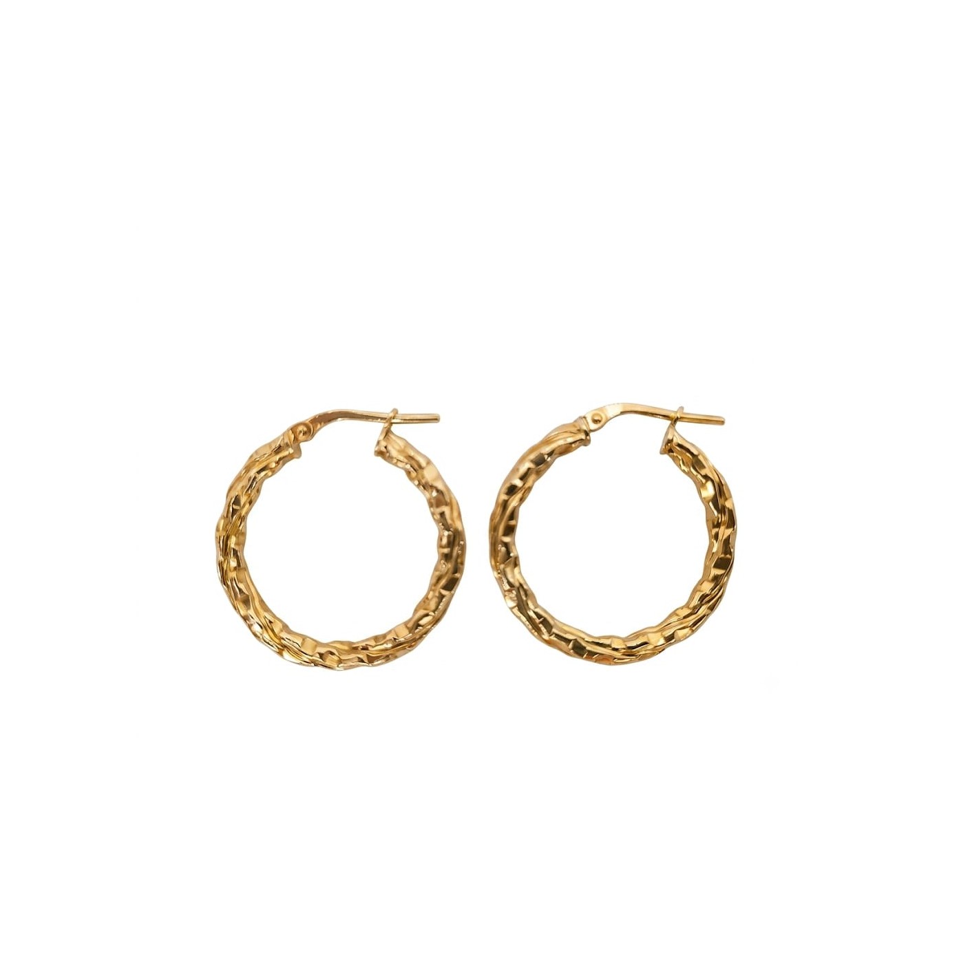 Pendientes aro textura 2