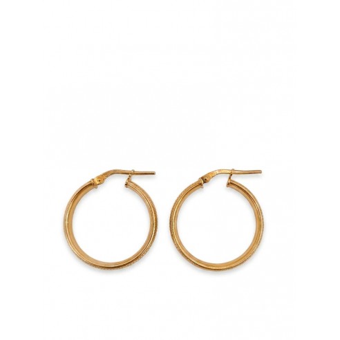Pendientes aros estriados