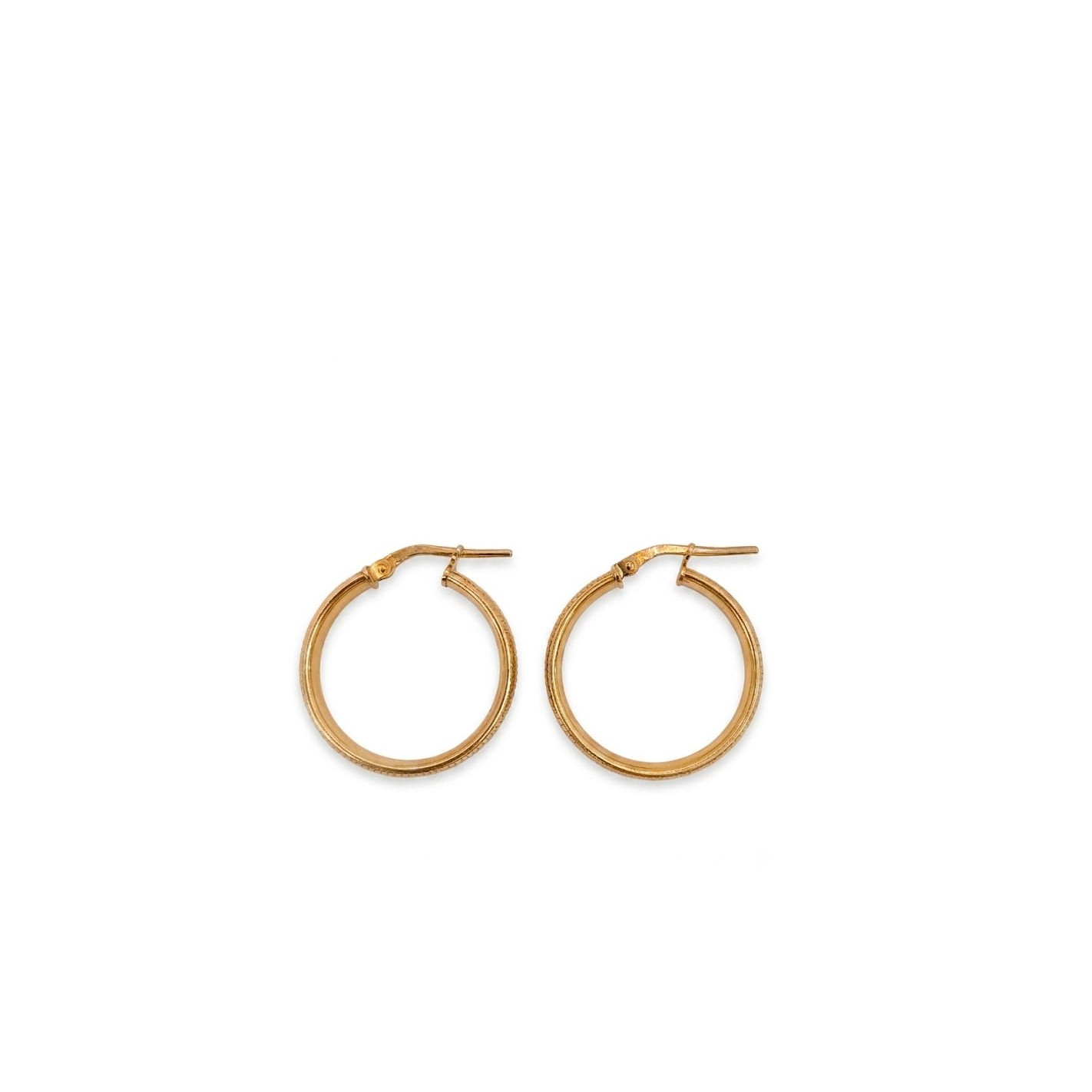 Pendientes aros estriados 2